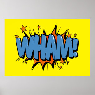 Wham - Comic Sign/Poster Poster