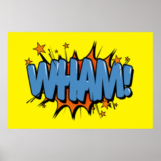 Wham - Comic Sign/Poster Poster