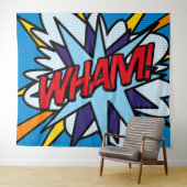 WHAM Cool Comic Book Pop Art Typografie Wandkleed (In Situ (horizontaal))