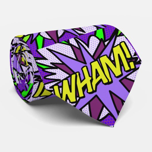 WHAM Cool Leuk Stripboek Modern Stropdas (Opgerold)