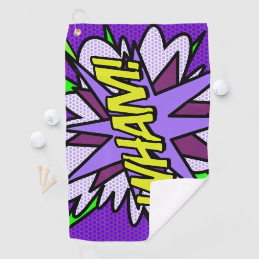 WHAM Cool Modern Comic Book Golfhanddoek (Insitu)