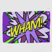 WHAM Cool Modern Comic Book Golfhanddoek (Horizontaal)
