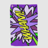 WHAM Cool Modern Comic Book Golfhanddoek (Voorkant)