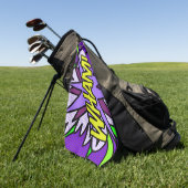 WHAM Cool Modern Stripsverhaal Golfhanddoek (Groen)