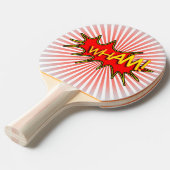Wham explosie. Hoesje-Mate iPhone hoesje Tafeltennisbatje (Voorkant Gekanteld)