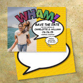WHAM Foto Save the Date Leuk Modern Stripboek Aankondigingskaart