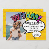 WHAM Foto Save the Date Leuk Retro Stripboek (Voorkant / Achterkant)