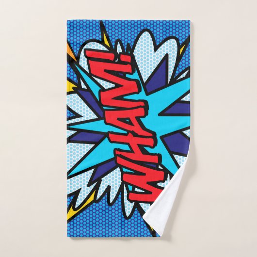 WHAM Fun Retro Comic Book Pop Art Bad Handdoek (Handdoek)
