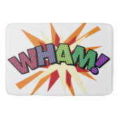 WHAM Fun Retro Comic Book Pop Art Badmat (Voorkant)