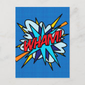WHAM Fun Retro Comic Book Pop Art Briefkaart (Voorkant)