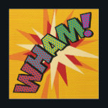 WHAM Fun Retro Comic Book Pop Art Hout Afdruk<br><div class="desc">Een leuk,  cool en trendy retro-stripverhaal pop-geïnspireerd design dat de grillen,  zap,  pow in je leven zet. Het perfecte cadeau voor superhelden,  vrienden,  familie of als een traktatie voor jezelf. Ontworpen door: ComicBookPop© op www.zazzle.com/comicbookpop*</div>