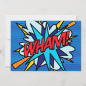 WHAM Fun Retro Comic Book Pop Art Kaart (Voorkant)