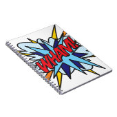WHAM Fun Retro Comic Book Pop Art Notitieboek (Rechterzijde)