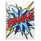 WHAM Fun Retro Comic Book Pop Art Notitieboek (Voorkant)