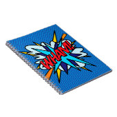 WHAM Fun Retro Comic Book Pop Art Notitieboek (Rechterzijde)