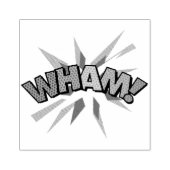 WHAM Fun Retro Comic Book Pop Art Rubberstempel (Afrduk)