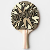 WHAM Grappig Retro Cool Stripboek Tafeltennisbatje (Voorkant)