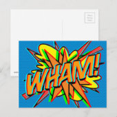 WHAM Leuk Retro Stripboek Pop Art Briefkaart (Voorkant / Achterkant)