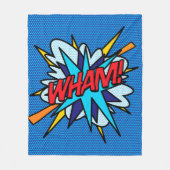 WHAM Leuk Retro Stripboek Pop Art Fleece Deken (Voorkant)