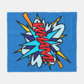 WHAM Leuk Retro Stripboek Pop Art Fleece Deken (Voorkant (Horizontaal))