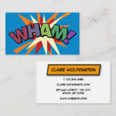 WHAM Leuk Retro Stripboek Visitekaartje (Voorkant / Achterkant)