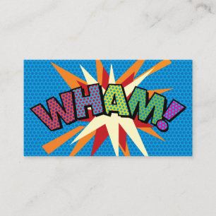 WHAM Leuk Retro Stripboek Visitekaartje