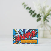 WHAM Leuk Retro Stripboek Visitekaartje (Staand voorkant)