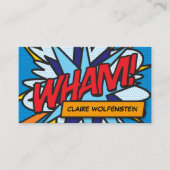 WHAM Leuk Retro Stripboek Visitekaartje (Voorkant)
