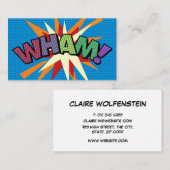 WHAM Leuk Retro Stripboek Visitekaartje (Voorkant / Achterkant)