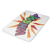 WHAM Leuke Retro Stripboek Pop Art Badmat (Gekanteld)