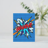 WHAM Leuke Retro Stripboek Pop Art Briefkaart (Staand voorkant)