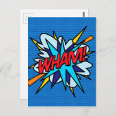 WHAM Leuke Retro Stripboek Pop Art Briefkaart (Voorkant / Achterkant)