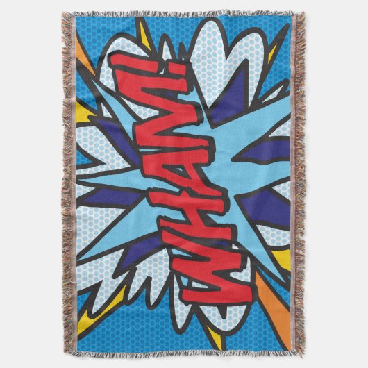 WHAM Leuke Retro Stripboek Pop Art Deken (Voorkant Verticaal)