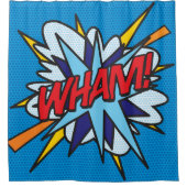 WHAM Leuke Retro Stripboek Pop Art Douchegordijn (Voorkant)