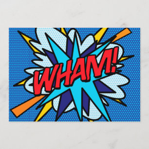 WHAM Leuke Retro Stripboek Pop Art Kaart