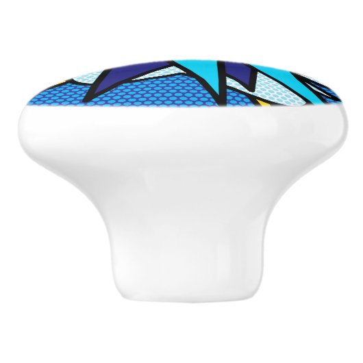 WHAM Leuke Retro Stripboek Pop Art Keramische Knop (Zijkant)