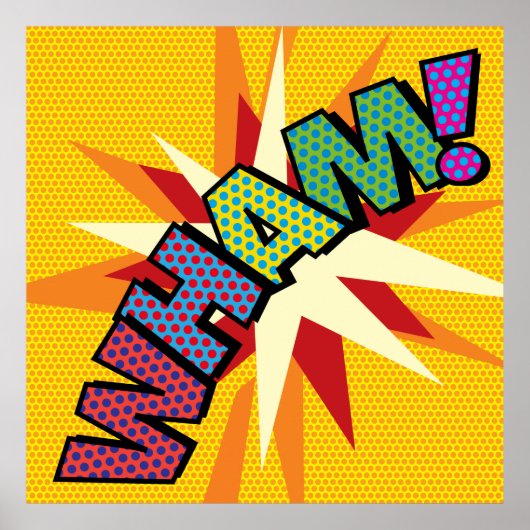 WHAM Leuke Retro Stripboek Pop Art Poster (Voorkant)
