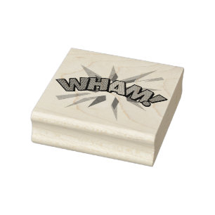 WHAM Leuke Retro Stripboek Pop Art Rubberstempel