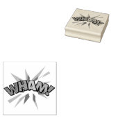 WHAM Leuke Retro Stripboek Pop Art Rubberstempel (Gestempeld)