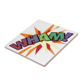 WHAM Leuke Retro Stripboek Pop Art Tegeltje (Zijkant)