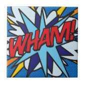 WHAM Leuke Retro Stripboek Pop Art Tegeltje (Voorkant)