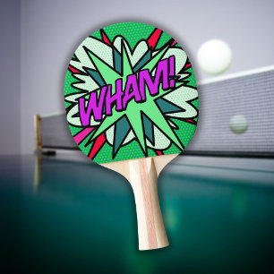 WHAM Modern Koel Pret Comische Strip Tafeltennisbatje