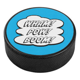 WHAM! POW! BOEM! Comic Book Geïnspireerd Hockey Pu Puck