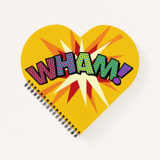WHAM POW Leuke Retro Stripboek Notitieboek (Voorkant)