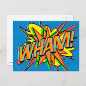 WHAM Pret Retro Stripboek Pop Art Briefkaart (Voorkant / Achterkant)