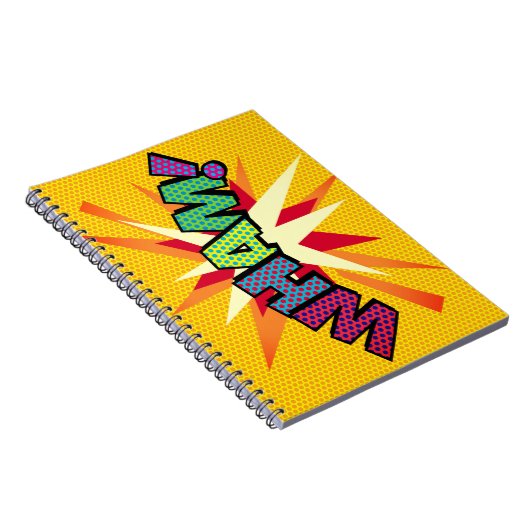 WHAM Pret Retro Stripboek Pop Art Notitieboek (Rechterzijde)