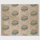 WHAM!  stripboek Steampunk Pop Cadeaupapier (Vlak)