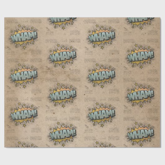 WHAM!  stripboek Steampunk Pop Cadeaupapier (Vlak)