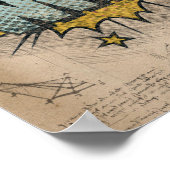 WHAM! stripboek Steampunk Pop Poster (Hoek)