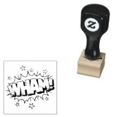 WHAM!  stripboek Steampunk Pop Rubberstempel (Gestempeld)